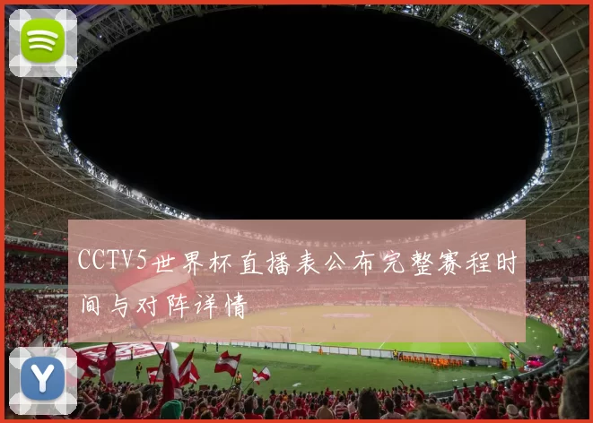 CCTV5世界杯直播表公布完整赛程时间与对阵详情